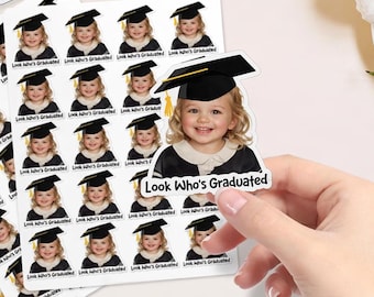 Custom Graduation Photo Stickers: Personalized Graduation Decor for Party