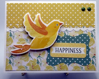 20230016 Yellow Bird Happiness All Occasion Card