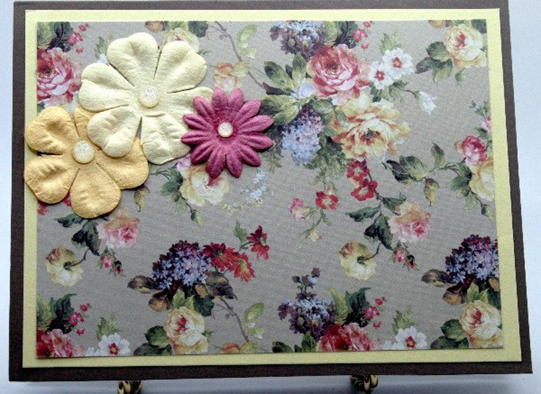 20230394 Floral Sympathy Birthday Get Well Thank You Card - Etsy