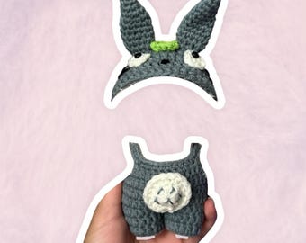 Conjunto de disfraz inspirado en Totoro para figuras coleccionables de 17 cm / Ropa para mini muñecas