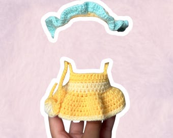 Summer Dress Set for 17 cm Collectible Figures | Mini Doll Clothes