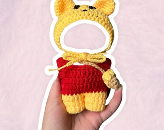 Winnie-the-Pooh Costume Set for 17 cm Collectible Figures | Mini Doll Clothes
