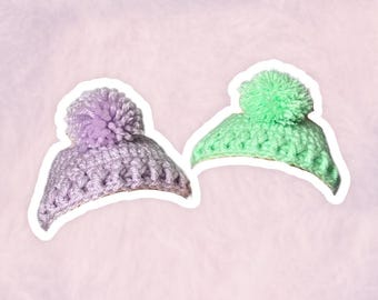 Puff Ball Beanies for 17 cm Collectible Figures | Mini Doll Accessories