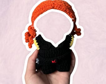 Disfraz de Viuda Negra para figuras coleccionables de 17 cm / Ropa para minimuñecas