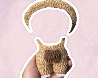 Brown Overalls Set for 17 cm Collectible Figures | Mini Doll Clothes