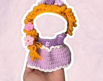 Rapunzel Costume Set for 17 cm Collectible Figures | Mini Doll Clothes
