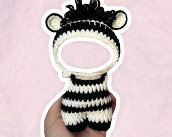 Zebra Costume Set for 17 cm Collectible Figures | Mini Doll Clothes