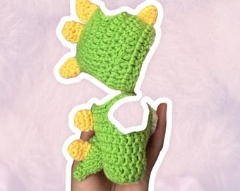 Pink/Green/Blue Dinosaur Costume Set for 17 cm Collectible Figures | Mini Doll Clothes