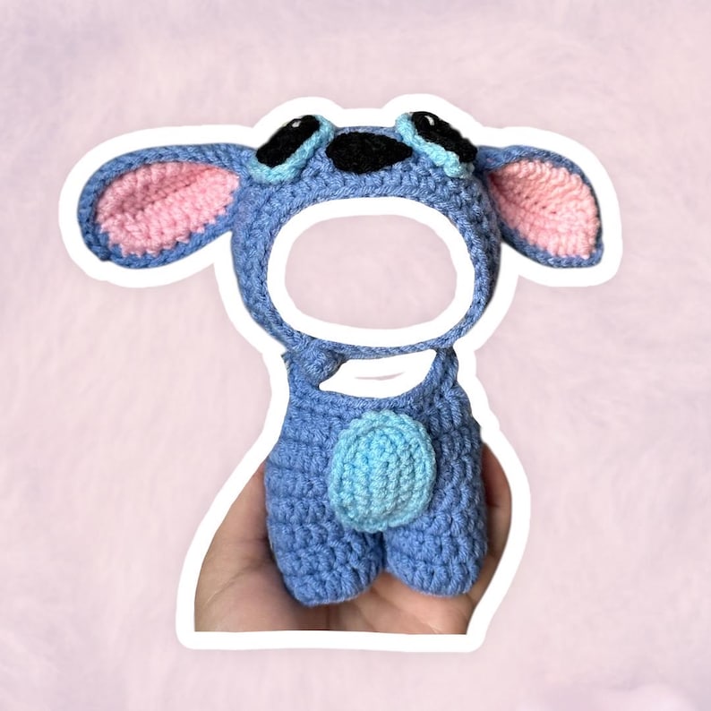 Stitch Inspired Costume Set for 17 cm Collectible Figures | Mini Doll Clothes Stitch - Blue
