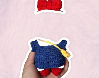 Conjunto de disfraz inspirado en Kiki para figuras coleccionables de 17 cm / Ropa para mini muñecas