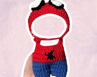 Spiderman Costume Set for 17 cm Collectible Figures | Mini Doll Clothes