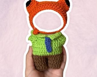 Nick Wilde ZT Costume Set for 17 cm Collectible Figures | Mini Doll Clothes