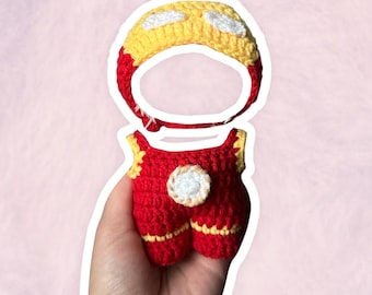 Conjunto de disfraz de Iron Man para figuras coleccionables de 17 cm / Ropa para minimuñecas