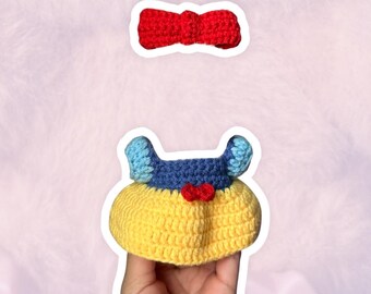 Snow White Inspired Costume Set for 17 cm Collectible Figures | Mini Doll Clothes
