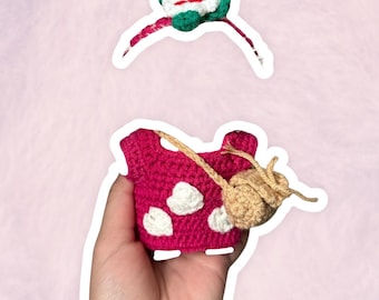 Lilo from Lilo & Stitch Costume Set for 17 cm Collectible Figures | Mini Doll Clothes