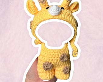 Giraffe Costume Set for 17 cm Collectible Figures | Mini Doll Clothes