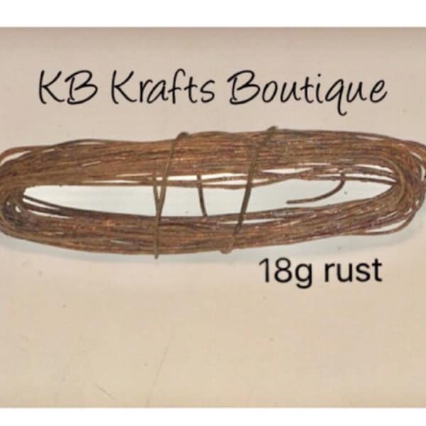 Rusty Craft Wire 18 gauge, 30 ft, Made in USA