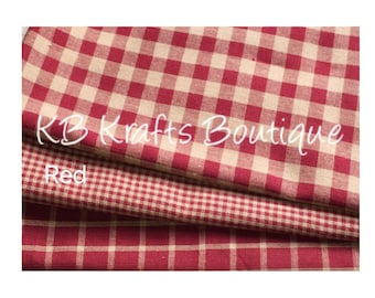 Homespun Fabric Fat Quarters 3 piece