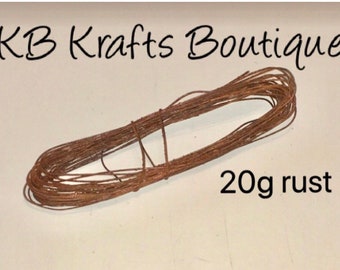 Rusty Craft Wire 20 gauge, 30 ft, Made in USA