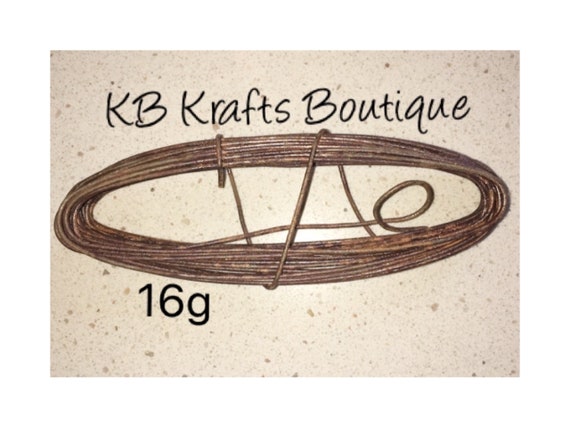 Rusty Craft Wire  16 gauge, 30 ft