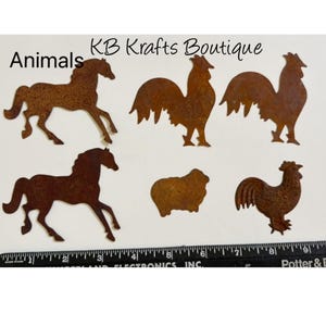 Choice of Miscellaneous Rusty Cutout Sets