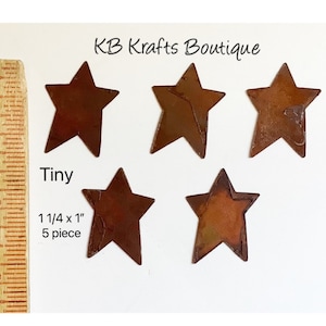 CHOICE of sizes Rusty Whimsical or Primitive Flat Star Cutout