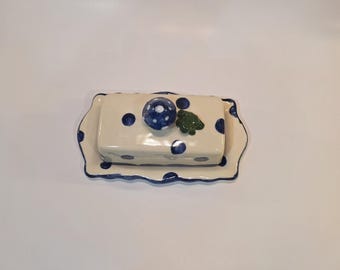 Mushroom and Frog Butter Dish