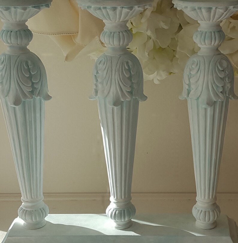 Shabby French Candlestick French Blue Candle Holder French Country Candle Holder Shabby French Candle Holder Nordic French Candle Holder