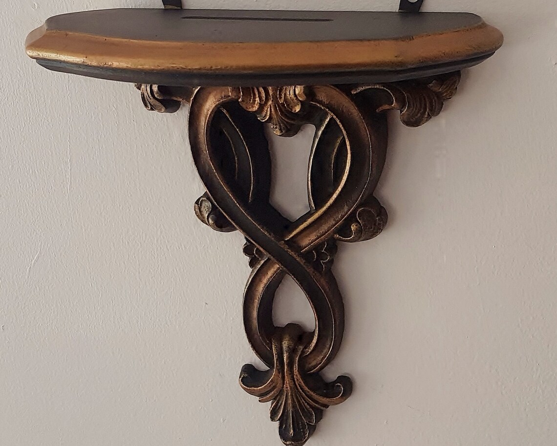 Victorian Gothic Black Wall Shelf Gothic Floating Wall Shelf Etsy