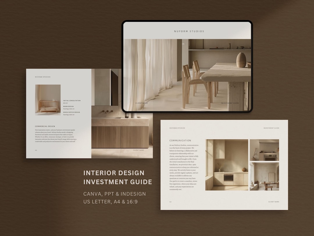 Interior Design Investment Guide | Interior Designer Fee Proposal ...