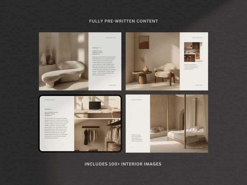 Interior Design Portfolio Template | Interior Designer Portfolio ...