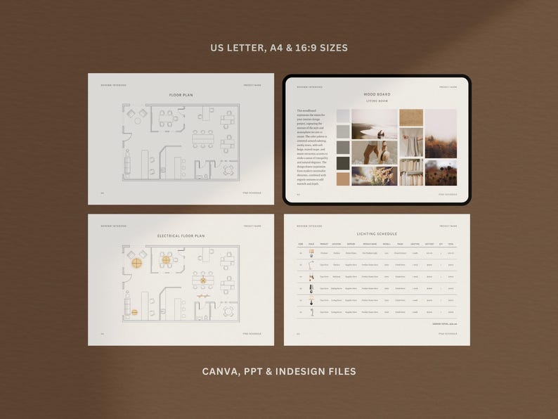 Interior Design FF&E Schedule Template | Interior Designer Timeline ...
