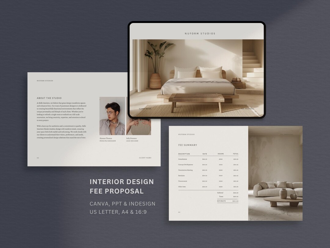 Interior Design Fee Proposal | Project Proposal | Interior Designer ...