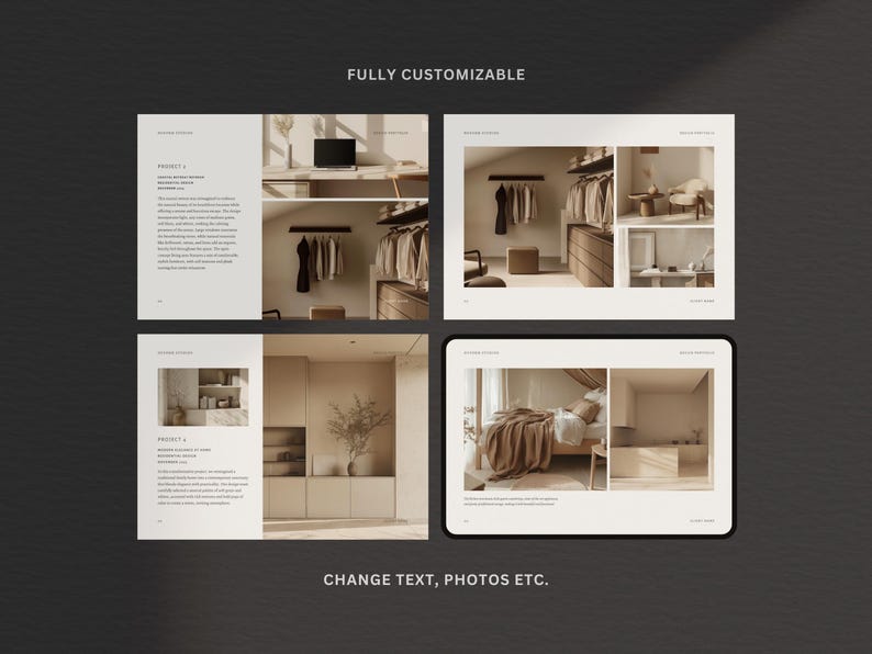 Interior Design Portfolio Template | Interior Designer Portfolio ...