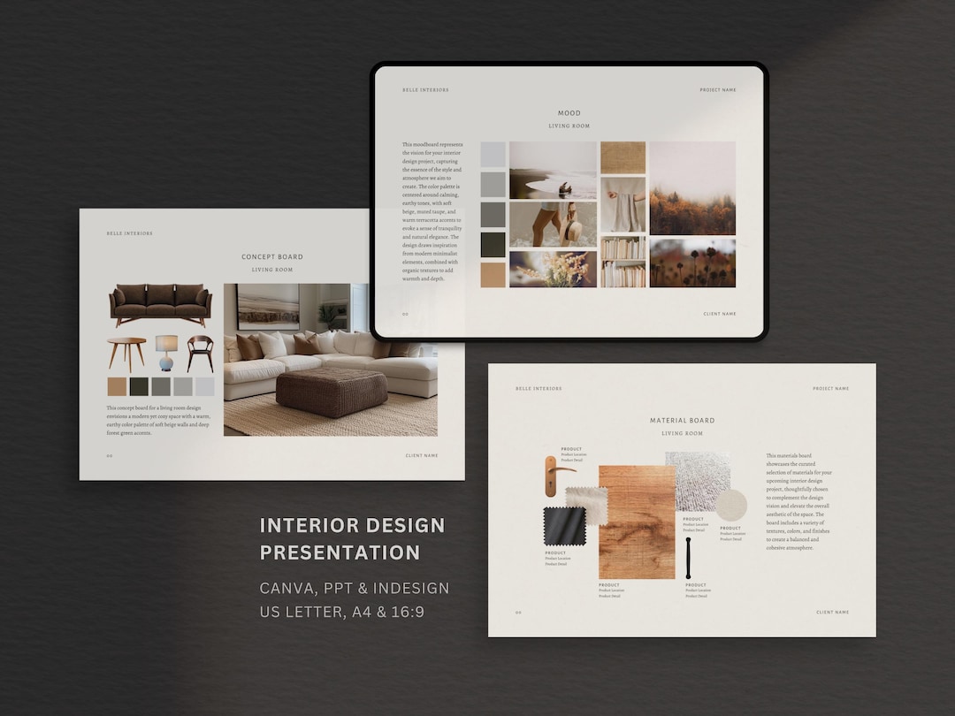 Interior Design Presentation Template | Interior Designer Proposal ...