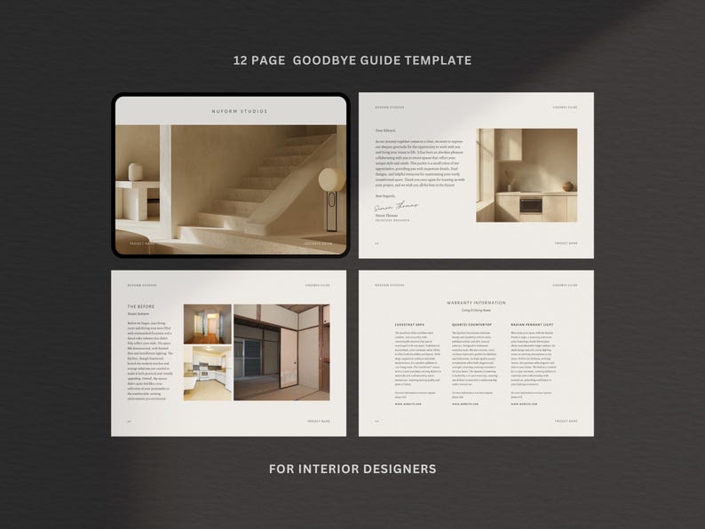 Interior Design Template Bundle | Designer Project Proposal | Client ...