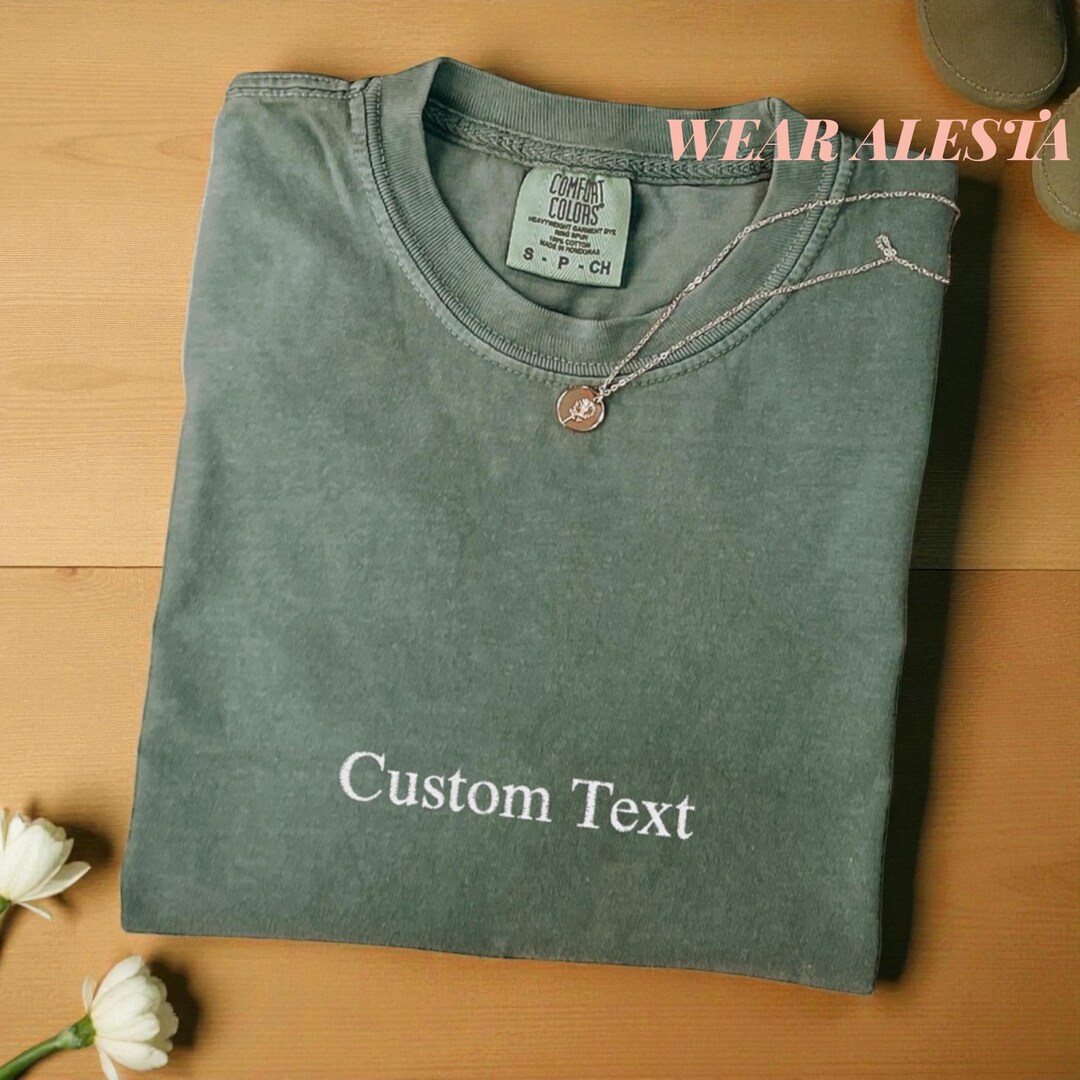 Custom Embroidered T Shirt, Personalized Embroidered T-shirts, Bride ...