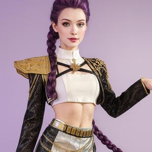 Costume de cosplay Rumi | Tenue de chasseur de démons K-Pop pour Halloween et Noël | Toutes les tailles