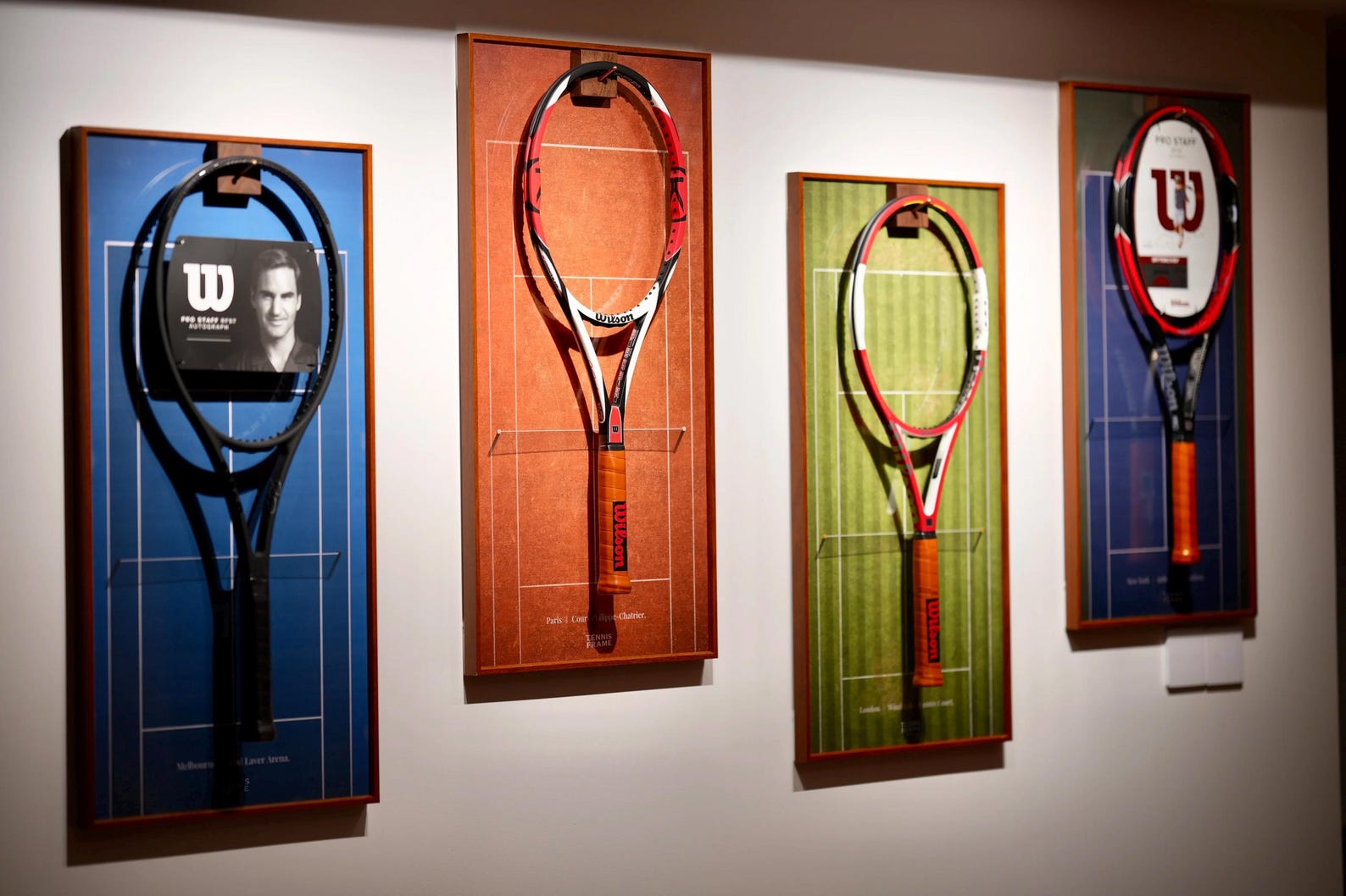 Padel Racket Display Frame Full Grand Slam Racquet Display Set — Tennis Frame - Etsy