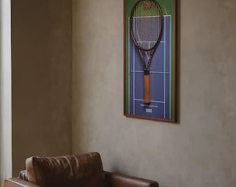 Indian Wells Tennis Frame — Hard Court Wall Art