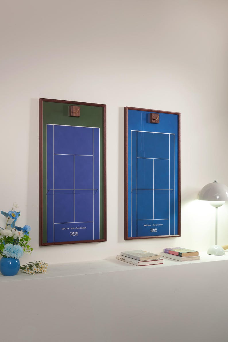 Padel Racket Display Frame Full Grand Slam Racquet Display Set — Tennis Frame - Etsy