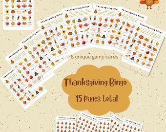 Thanksgiving Bingo printable pdf
