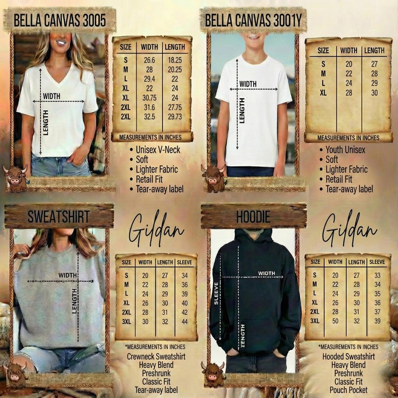 The image is a collage of six images, each depicting a different size and style of a white t-shirt. The images show the t-shirt in various sizes, including small, medium, and large, as well as different styles such as crew neck, crew neck with a drawstring hood, and hoodie. The images also include measurements in inches and centimeters, providing a visual representation of the t-shirt's size and style.