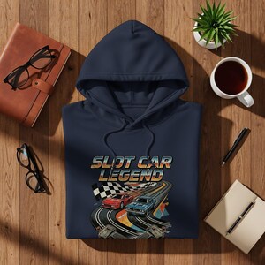 Camiseta de carreras vintage, camiseta de leyenda de coches de slot con diseño retro. imagen 11