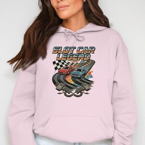 Camiseta de carreras vintage, camiseta de leyenda de coches de slot con diseño retro. imagen 10