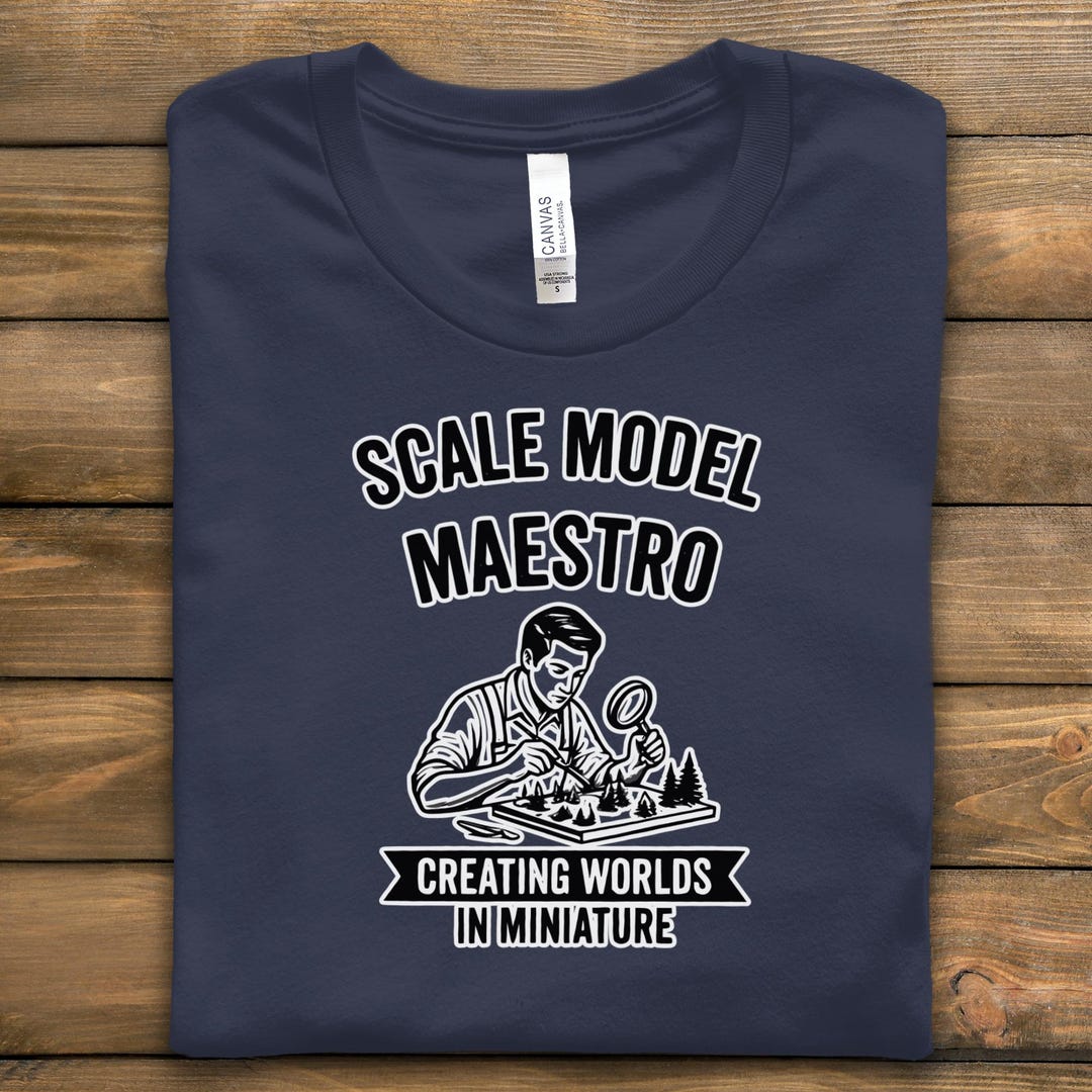Model Merchandise Scale Model Maestro T-shirt, Hobbyist Gift, Miniature Worlds, Modeler ...