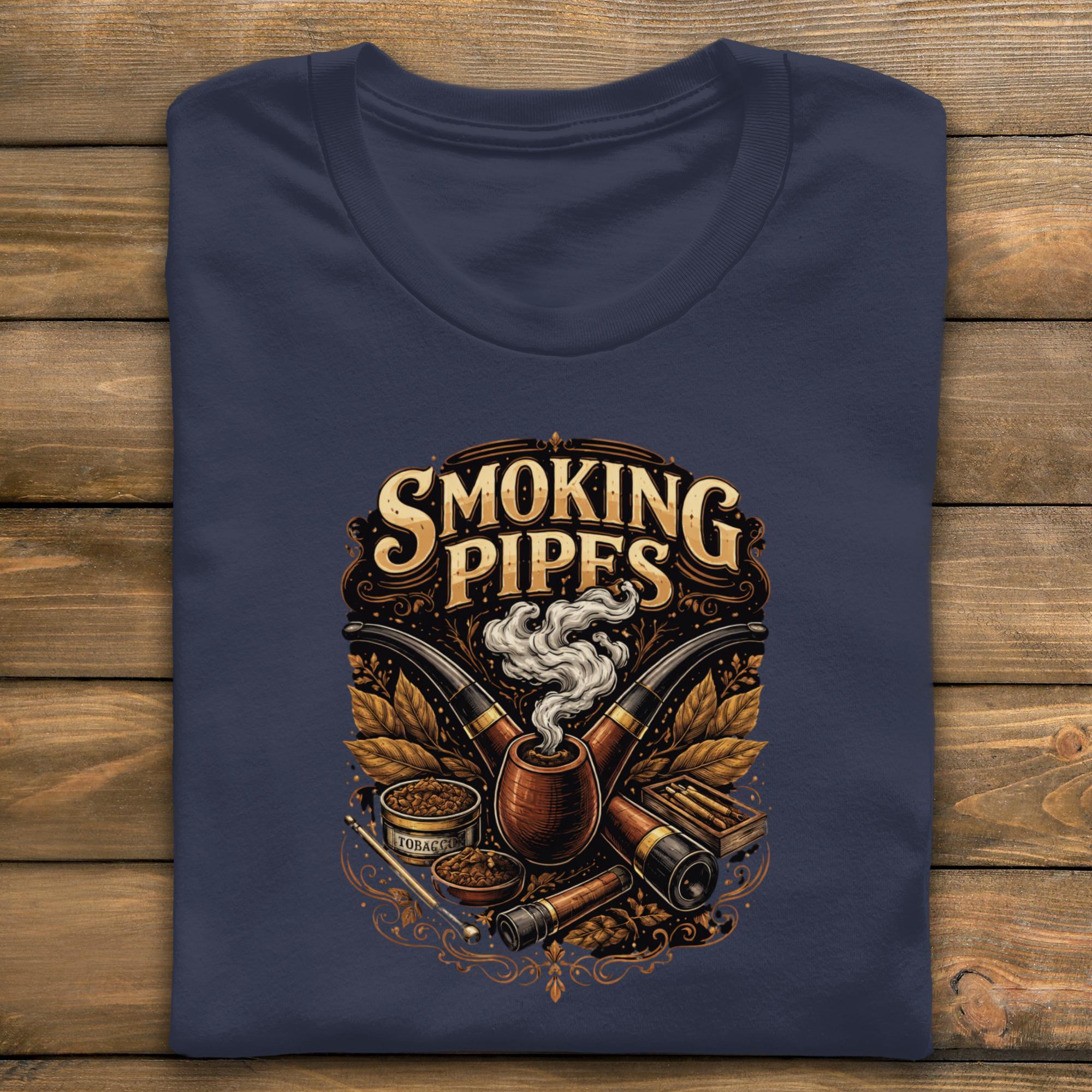 tobacco merchandise Smoking Pipes T-shirt, Vintage Pipe Tee, Retro Smoker Gift Shirt, Unique Pipe Design Clothing, Stylish Tobacco Lover Tee Merchandise – LegacyTobaccoCo