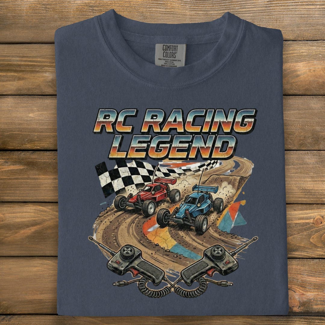 Rc Racing Shirts RC Racing Legend T-shirt, Radio Control Cars, Retro Racing Design, Race ...