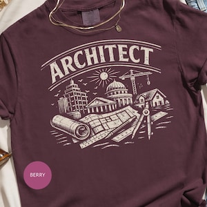 Architect T-Shirt, Architecture Gift, Building Design Tee, Structural Engineer, Draftsman Apparel, Future Architect, Urban Planning Top
