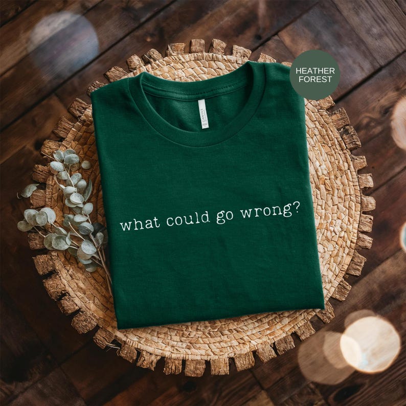 What Could Go Wrong Sarcastic Tee: Maroon Graphic Shirt, Vintage Washed Humor | Soft Fabric, Relaxed Fit, Express Yourself image 6